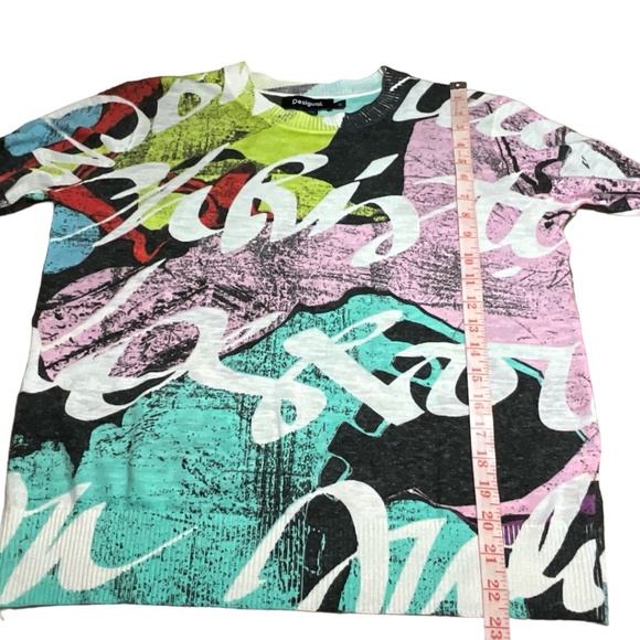 Colorful Abstract Women's Sweater - Picture 6 of 11